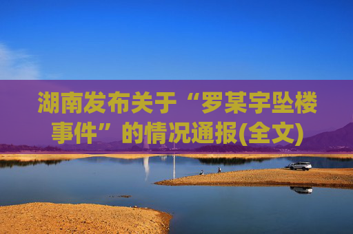 湖南发布关于“罗某宇坠楼事件”的情况通报(全文)  第1张