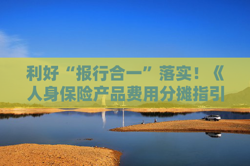 利好“报行合一”落实！《人身保险产品费用分摊指引》出炉