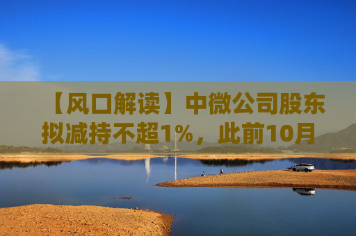 【风口解读】中微公司股东拟减持不超1%，此前10月亦披露减持公告