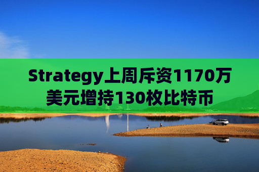 Strategy上周斥资1170万美元增持130枚比特币  第1张
