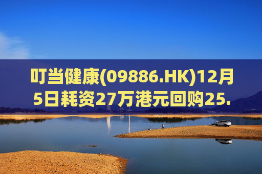 叮当健康(09886.HK)12月5日耗资27万港元回购25.5万股