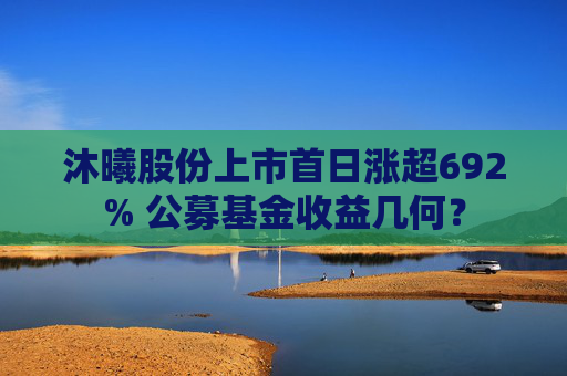 沐曦股份上市首日涨超692% 公募基金收益几何？