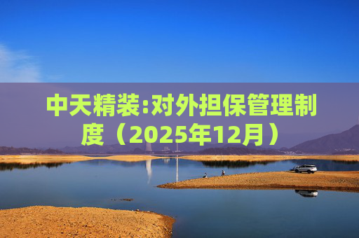 中天精装:对外担保管理制度（2025年12月）