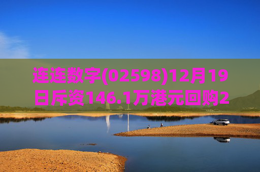 连连数字(02598)12月19日斥资146.1万港元回购22.6万股