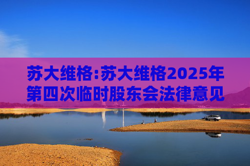 苏大维格:苏大维格2025年第四次临时股东会法律意见书