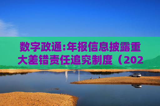 数字政通:年报信息披露重大差错责任追究制度（2025年12月）