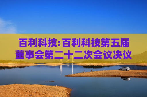 百利科技:百利科技第五届董事会第二十二次会议决议公告