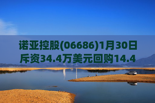 诺亚控股(06686)1月30日斥资34.4万美元回购14.46万股