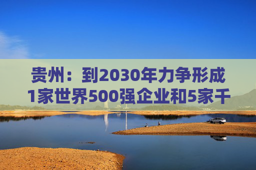 贵州：到2030年力争形成1家世界500强企业和5家千亿级、1家五百亿级、7家百亿级的省属骨干企业舰队