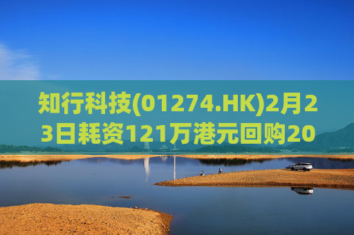 知行科技(01274.HK)2月23日耗资121万港元回购20万股