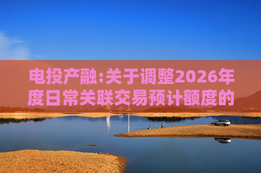 电投产融:关于调整2026年度日常关联交易预计额度的公告