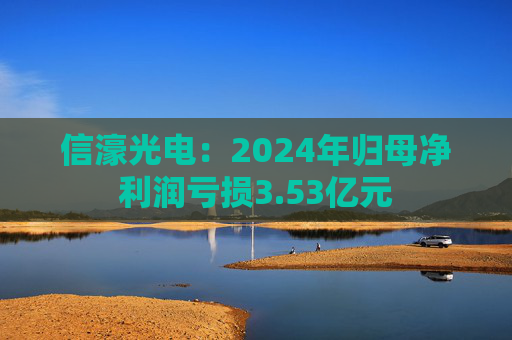 信濠光电：2024年归母净利润亏损3.53亿元