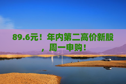 89.6元！年内第二高价新股，周一申购！