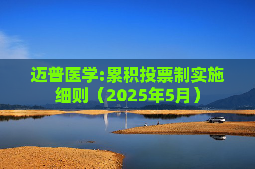 迈普医学:累积投票制实施细则（2025年5月）