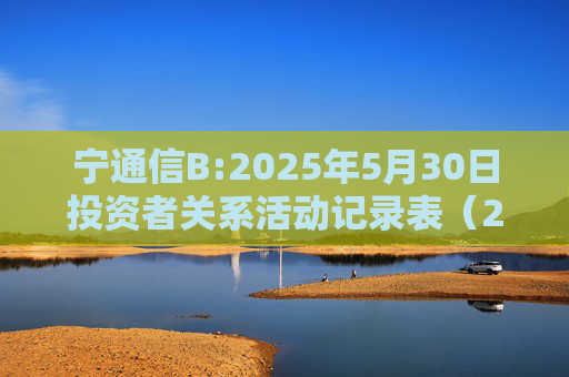 宁通信B:2025年5月30日投资者关系活动记录表（2024年度网上业绩说明会）