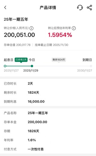 六大国有行停售5年期大额存单，长期限存款产品密集调整