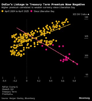 摩根士丹利：美国利率走低、期限溢价上升料令美元承压