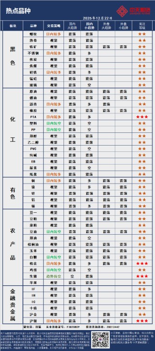 中天策略:12月22日市场分析
