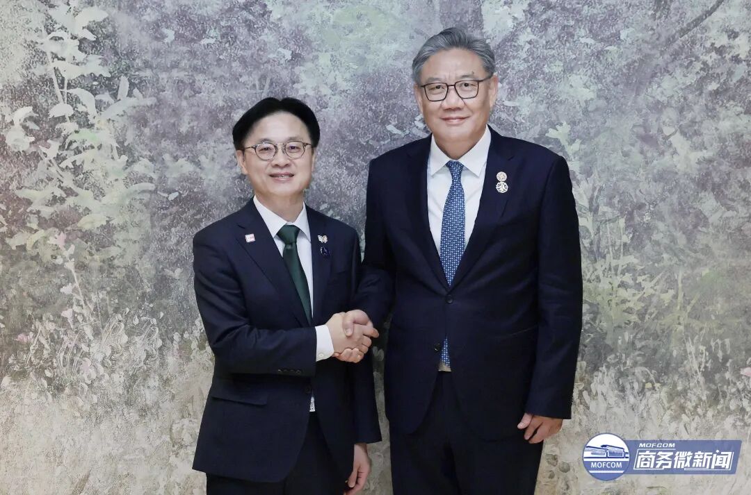 王文涛部长会见韩国产业通商部长官金正官  第1张