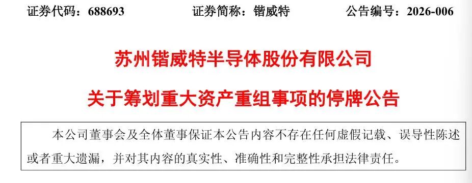重大资产重组！688693，3月16日起停牌！  第1张